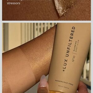 Smashbox Lux Unfiltered No.10 Blurring Body Glow — Gold Shimmer
